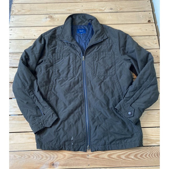 FACONNABLE Men’s Brown Full Zip Quilted Jacket XL - Picture 1 of 11